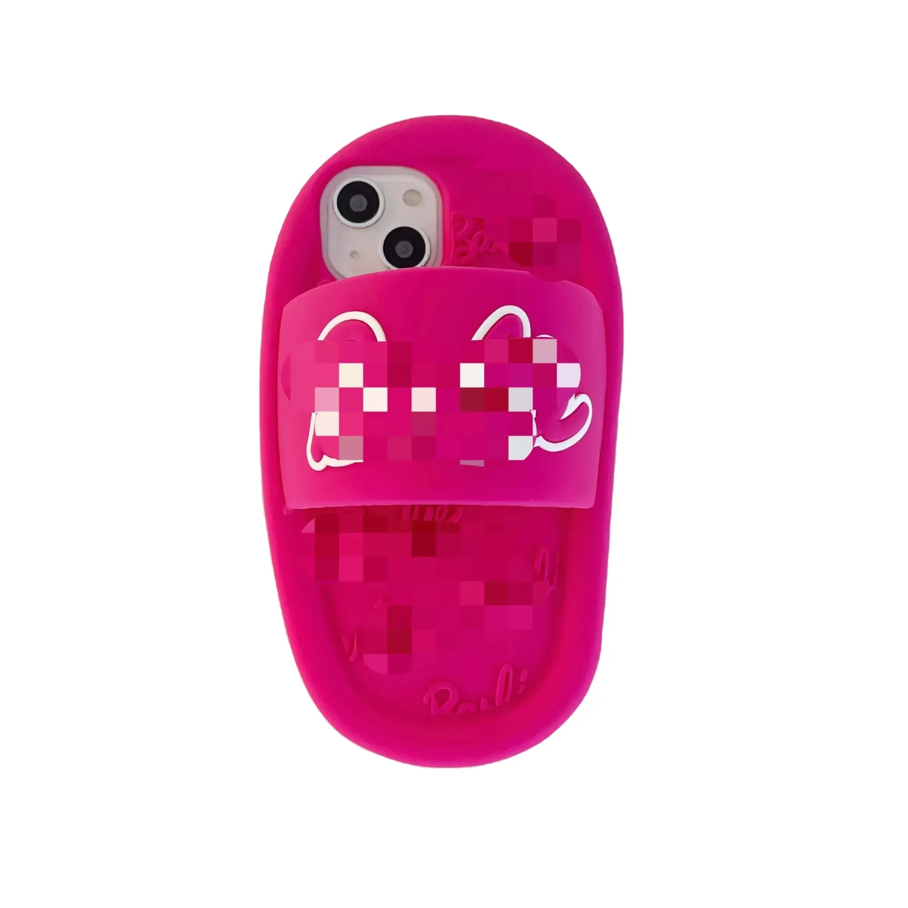 Pelindung ponsel tahan guncangan, aksesori ponsel kreatif Pink untuk iPhone 11 12 13 14 15 Pro Max