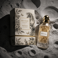 Flacon de parfum en verre de luxe personnalisé 50ml 100ml, flacon de parfum vide avec bouchon doré, coffret cadeau de parfum haut de gamme pour les marques de parfum