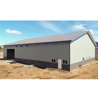 Bâtiment d'Entrepôt Préfabriqué en Structure d'Acier de 1000 m² pour Usine Alimentaire