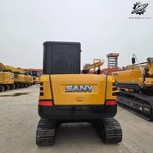 Mini-excavatrice sur chenilles Sany60 d'occasion, 6 tonnes, godet de 0,2 m³, marque chinoise originale, petite excavatrice de chantier, faible nombre d'heures, bon état - Product Image 6