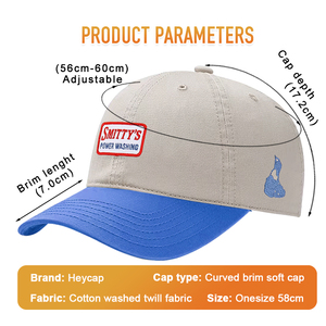 Casquette de baseball réglable en coton 100% à 6 panneaux, motif léopard, style vintage professionnel, légèrement inspirée des casquettes de papa, avec logo personnalisé - Product Image 2