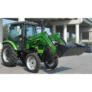 4x4 70HP 80HP universal Agricultural industry tractors with front end loader