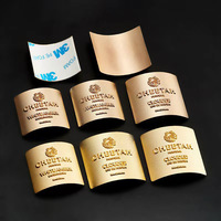 Étiquette personnalisée en aluminium pour flacon de parfum, autocollant métallique, logo en relief, conception personnalisée, OEM ODM