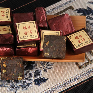 Té Pu'er de Árbol Antiguo, Aroma Intenso, Ladrillo Aromático Pegajoso, Aroma a Arroz Glutinoso, Ladrillo Pequeño, Venta al por Mayor - Product Image 2