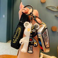 Porte-clés Ours Mécanique 3D en PVC, Accessoire de Décoration, Vente en Gros, Nouvelle Collection