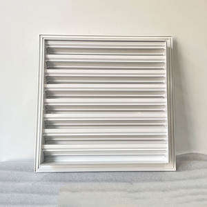 Grille de ventilation murale extérieure sur mesure en aluminium, résistante aux intempéries, avec design de canal de drainage - Product Image 5