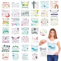 Fer vêtements transfert Bible T-Shirt patchs méthode d'impression par transfert de chaleur pour taies d'oreiller et autres articles chaleur