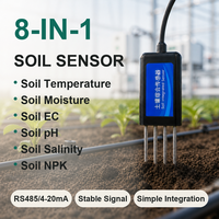 Capteur de sol intégré, vente en gros directe usine, OEM ODM personnalisé, testeur de sol 8-en-1, prix compétitif certifié CE