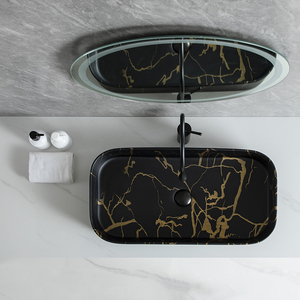 Cao cấp thiết kế hình chữ nhật hình dạng <span class=keywords><strong>WC</strong></span> thiết bị vệ sinh chậu rửa tay rửa lưu vực sang trọng mô hình đá cẩm thạch chậu rửa phòng tắm bồn rửa - Product Image 4