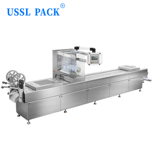 Équipement d'emballage sous vide linéaire pour plateau de snacks marinés et aliments cuits DLZ-320T, machine de thermoformage pour la production de produits délicatessen - Product Image 3