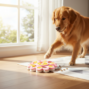 ของเล่นสุนัขรูปดอกไม้แบบมีปฏิสัมพันธ์ ช่วยให้กินช้าลง ป้องกันการลื่น ของเล่นพัฒนาสมองสำหรับ<span class=keywords><strong>ลูก</strong></span>สุนัข พร้อมช่องใส่ขนม - Product Image 1