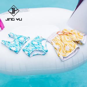 กางเกงขาสั้นเด็กเล็กขายส่ง ลายฮาวาย กางเกงขาสั้นเด็กผู้ชาย ผลิตตามสั่ง ทำจากไนลอนรีไซเคิล - Product Image 5