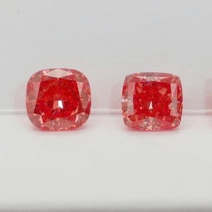 Intense Red Lab Grown Creado Diamante CVD HPHT GIA IGI Certificado Cojín suelto Corte Laboratorio Diamante Joyería personalizada 1ct - Product Image 2