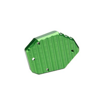 Extension de béquille latérale pour moto en acier inoxydable et aluminium, anodisée, sur mesure, avec plaque de support élargie