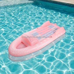 Nouveau design de luxe pour adultes : Matelas gonflable flottant pour piscine, radeau, glacière, matelas pneumatique en forme de fusée rose, bateau pour usage fluvial - Product Image 1