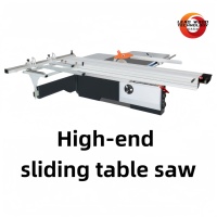 Scie à table coulissante de précision robuste avec moteur 220V coupe facilement droite et biseaux à 90 degrés de 45 degrés Style horizontal