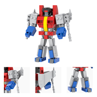 Bloques de Construcción MOOXI MOC1695, 191 Piezas, Robot Deformable, Regalo DIY, Rompecabezas, Juego de Bloques de Construcción de Anime Educativos de Plástico, Juguetes para Niños