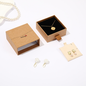 Boîtes rigides écologiques personnalisées <span class=keywords><strong>en</strong></span> gros, boîte d'emballage pour bijoux, organisateur, logo personnalisé, boîte à tiroir coulissant avec insert - Product Image 4