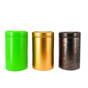 Top Food Grade Silver Gold Black Rose Gold Round Aluminium Tinplate Can With Screw Lid <strong>Small</strong> Round Coffee Spice Tea Metal Jar - Product Image 2