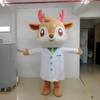 Costume publicitaire gonflable personnalisé de la marque Shengye, mascotte de l'infirmier cerf, personnage de dessin animé pour la promotion de Pâques