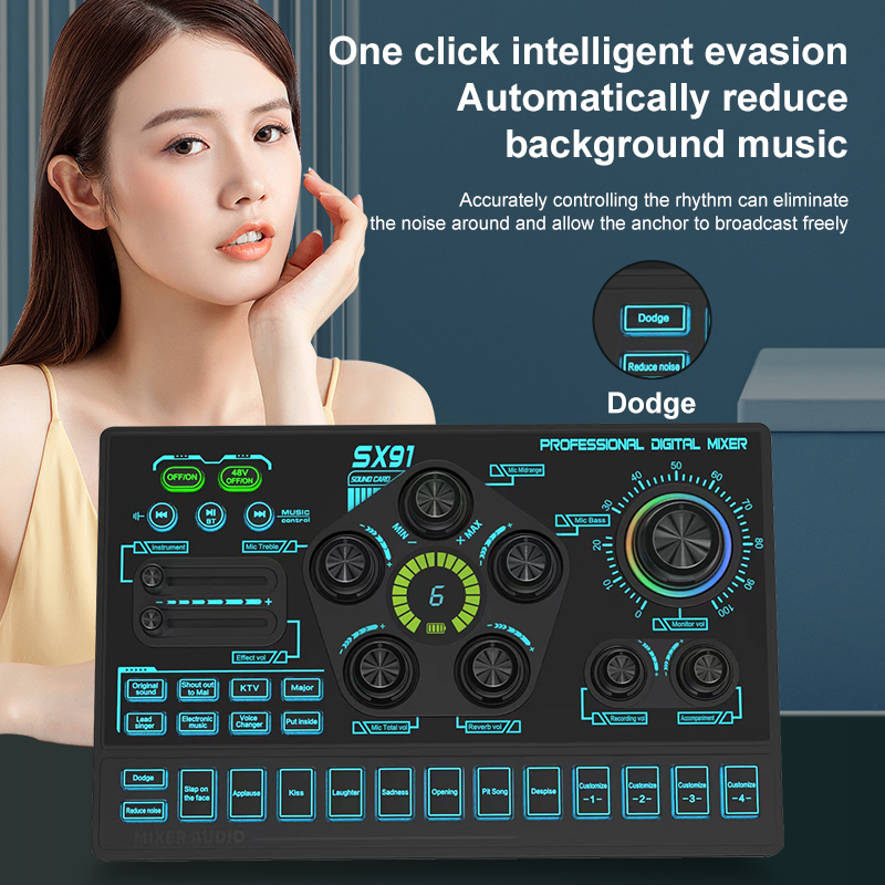 2024 SX91 Professional Audio Interface for Live Streaming