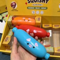 Jouets à pétrir en forme de hot-dogs, blocs de construction simulés, à rebond lent, pour la gestion du stress