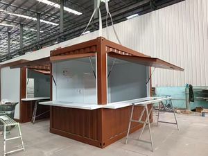 Casa Container Modulare Prefabbricata Personalizzata, Chiosco Container con Finestra ad Apertura Idraulica, Case Modulari Prefabbricate - Product Image 1