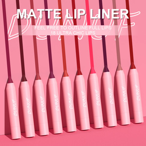 Lápiz Labial DUNUF, Impermeable, Rojo Sexy, Nude, Morado, Mate, Tinta, Delineador de Labios de Larga Duración, Maquillaje Cosmético - Product Image 1