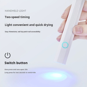Lampe portable en plastique pour nail art, alimentée par piles, spéciale pour le séchage des ongles et l'utilisation en salon - Product Image 4