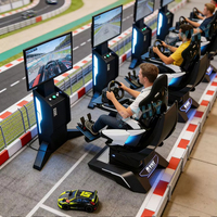 Simulador de Carreras con Modelos Animatrónicos y Realidad Aumentada, Simulador de Conducción de Autos F1, Silla con Movimiento de 3 Grados de Libertad para Uso Comercial en Interiores