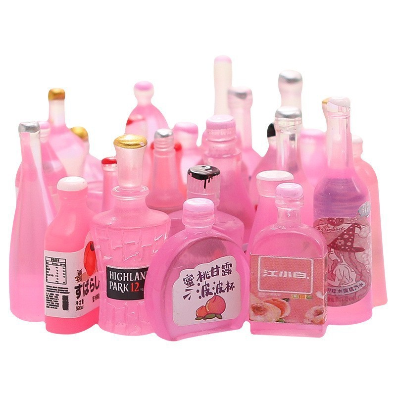 Bouteilles roses mélangées