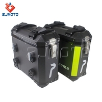 Accessoires de moto de qualité supérieure en Chine 2016, adaptés à tous les modèles, en aluminium noir, sacoches latérales, boîte latérale 46 cm x 43 cm x 21 cm pour superbike