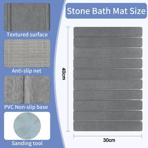 Tappetino da <span class=keywords><strong>bagno</strong></span> in pietra <span class=keywords><strong>grande</strong></span> grigio scuro pieghevole Non antiscivolo <span class=keywords><strong>tappeto</strong></span> eco-friendly resistente Super assorbente da <span class=keywords><strong>bagno</strong></span> ad asciugatura rapida <span class=keywords><strong>tappeto</strong></span> da pavimento - Product Image 3