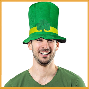 Sombrero de Fiesta para el Día de San Patricio, Estilo Jazz, Casual, para Exteriores, Color Verde Bearda, con Trébol Irlandés, Decoración para Fiestas de Adultos - Product Image 6