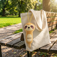 En gros Anoeo Porte-clés en peluche animaux de 3 pouces, jouets doux en polyester avec rembourrage en coton PP, pour pendentifs, machines à griffes et boîtes mystères