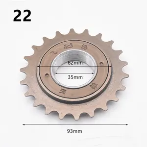 16/18/20T/22T 35mm 1/2 "X 1/<span class=keywords><strong>8</strong></span>" Bicicleta Rueda libre Piñón dentado <span class=keywords><strong>de</strong></span> una sola velocidad para piñón fijo Bicicleta eléctrica Piezas <span class=keywords><strong>de</strong></span> ciclismo - Product Image 3