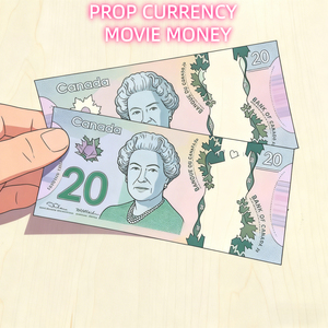 Siêu mỏng mờ trong suốt phim polymer Canada Prop tiền Canada thực tế ghi chú hóa đơn đô la CAD Canada Polymer hóa đơn - Product Image 1