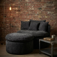 Canapé-lit inclinable de jeu moderne en tissu, avec mousse à mémoire de forme, design modulaire pliable, compact, une place, pour salon