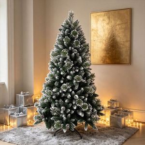 Árbol de Navidad Artificial de 210 cm con Agujas de Pino de Punta Blanca - Product Image 2