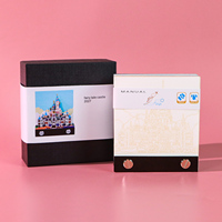 Bloc-notes personnalisé Château de conte de fées, calendrier hebdomadaire, décoration de bureau, papeterie, bloc-notes en papier, cadeau d'anniversaire de luxe pour petite amie