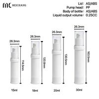 Flacon pompe sans air électroplaqué 15-30 ml pour ingrédients de soin hautement actifs, emballage sous vide anti-oxydation pour sérum, crèmes