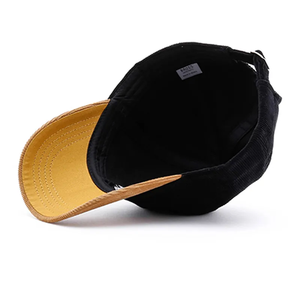 Casquette de baseball personnalisée à 6 panneaux en gros, casquette originale profonde réglable en tissu de coton et velours côtelé avec broderie 3D, casquette sportive - Product Image 4