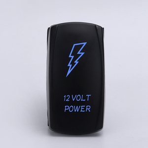 רכב מתאים כפתור לחיצה 12v רקע אורות מחוון לייזר החלפת רכב כפול עם מחבר ירוק - Product Image 5