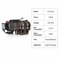 Chauffe-eau diesel 12V 24V 12KW avec contrôleur numérique, préchauffeur de moteur pour camion et véhicule d'ingénierie
