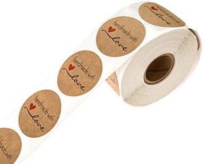 Étiquettes adhésives personnalisées en rouleau, papier kraft - Product Image 2