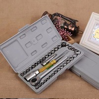 Juego de Llaves de Tubo Hexagonales de Acero al Carbono de 40 Piezas, 3/8 Pulgadas, Estuche Rígido, Portátil, Alta Calidad, KAILUN KD-006, Herramientas para Auto