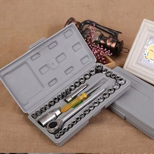 Juego de Llaves de Tubo Hexagonales de Acero al Carbono de 40 Piezas, 3/8 Pulgadas, Estuche Rígido, Juego de Herramientas Portátiles para Reparación de Autos y Motocicletas, Venta al Por Mayor - Product Image 5