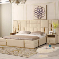 Lit en tissu technologique importé de luxe, lit de mariage moderne de style nordique, 180x200cm, mobilier de chambre principale de luxe léger