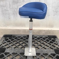 Petite chaise de pêche à jambes hautes à coussin en mousse à détachement rapide pour bateau à basse
