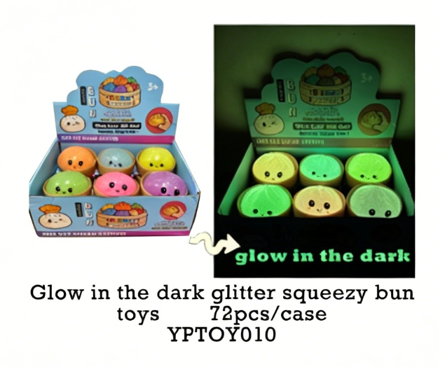 Glow in dark mixed 6 colors glitter